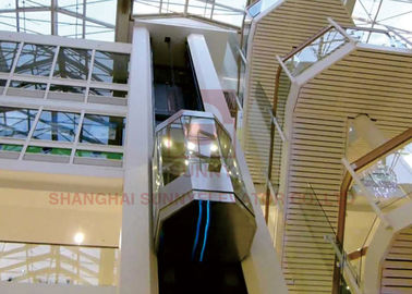 Lift Lift Tamasya Kaca Penuh 1600kg Untuk Pusat Perbelanjaan