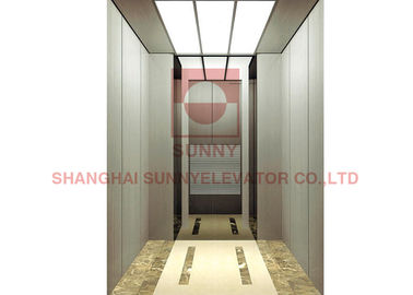 Lift Penumpang Perumahan Stainless Steel 304 3.0m / S Dengan Marmer / PVC