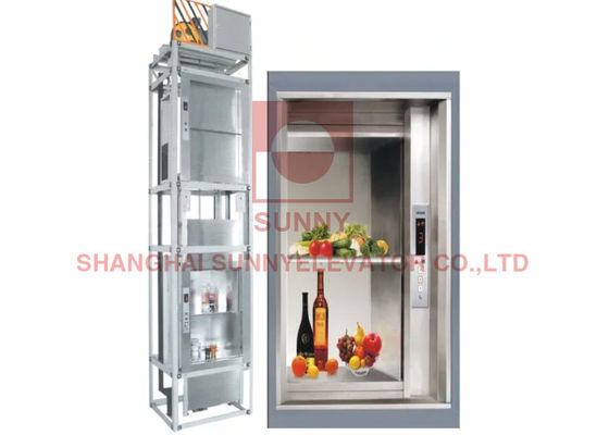 ISO9001 PC Control 0.4m/S 630kg Dapur Layanan Makanan Lift