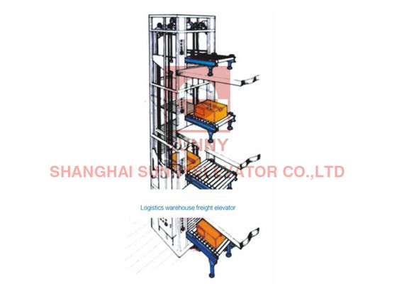 VVVF 5000kg Industrial Freight Elevator Lift Untuk Gudang Logistik