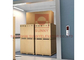 VVVF Drive Cargo Freight Elevator Side Door Dengan Plat Kotak-kotak
