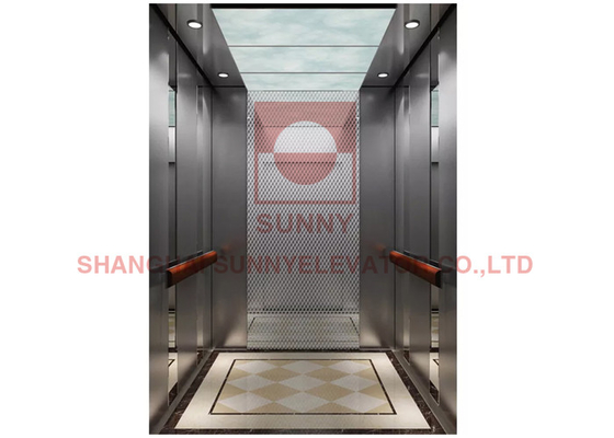 Lift Lift Penumpang Rumah Perumahan Dengan Cermin Stainless Steel 8m / s