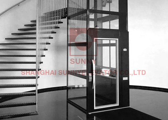 2 - 4 Lantai AC Drive Type Elevator Home Lift Indoor / Outdoor Fashion Simple