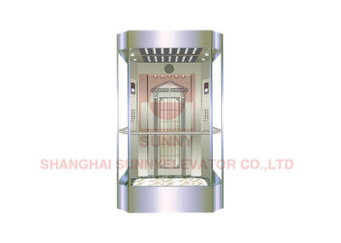 2000kg Square Shape Panoramic Elevator Observation Lift Kabin Kaca Penuh