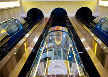 1600kg Load Panoramic Elevator Observation Elevator Untuk Lift Penumpang