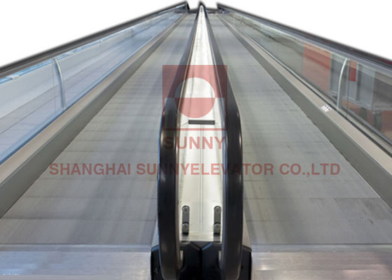 AC Didorong 0.5M / S Flat 1000mm Airport Moving Walkway Conveyor Mekanisme