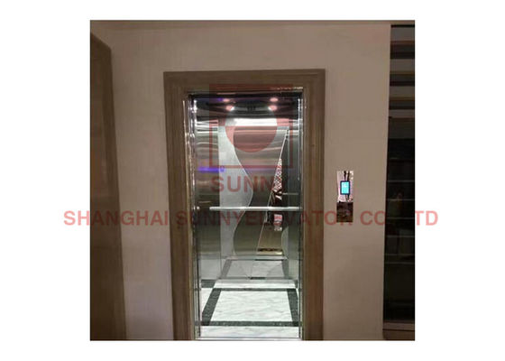 400kg Villa Indoor Gearless Traksi MRL 3 Floor Home Elevator Lift