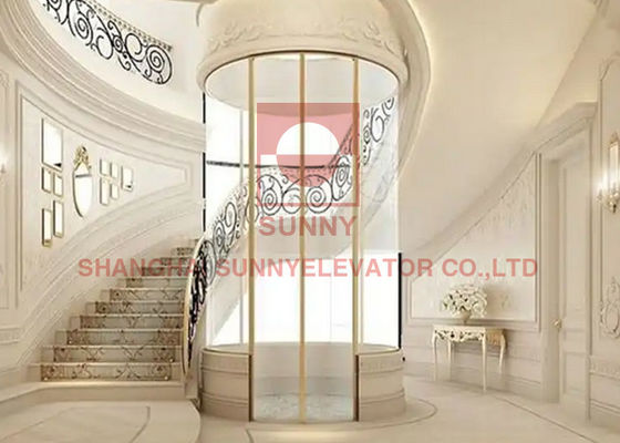 Penggunaan Rumah 250kg Elevator Rumah Perumahan Pribadi Mewah Elegan
