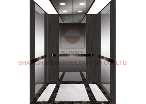 800kg MRL Golden Cabin Residential Home Elevator dengan AC Driven