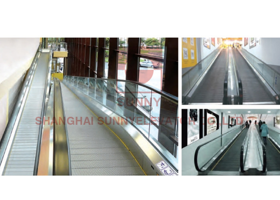 VVVF 12 Degree Moving Walkway Untuk Penggunaan Pusat Perbelanjaan Bandara Dalam Ruangan