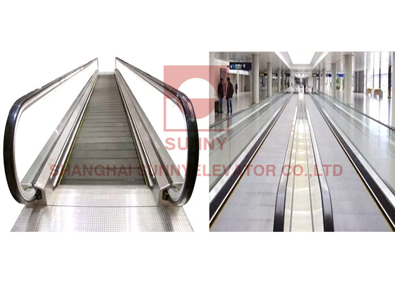 Shopping Mall Stainless Steel Escalator Step Moving Walkway Dengan Handrail Bracket