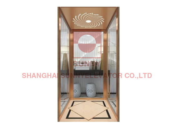 Villa Penumpang Rumah Hunian Lift 0.4m/S VVVF Untuk Pintu Pembukaan Pusat