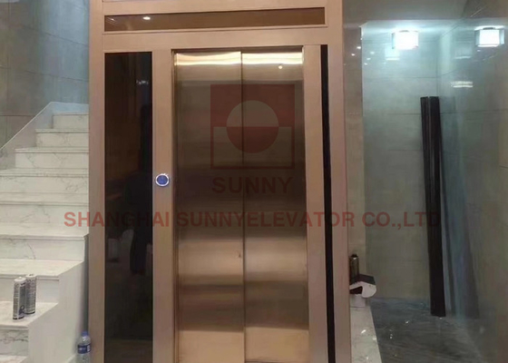 Lift Penumpang Perumahan Villa Stainless Steel Lift Rumah Pribadi