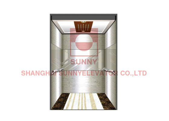 PLC Controlled System Hairline Passenger Elevator Dengan Ruang Mesin