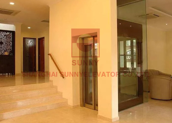 CE ISO Luxury Home Residential Elevator Angkat 320KG Kecil Untuk Rumah
