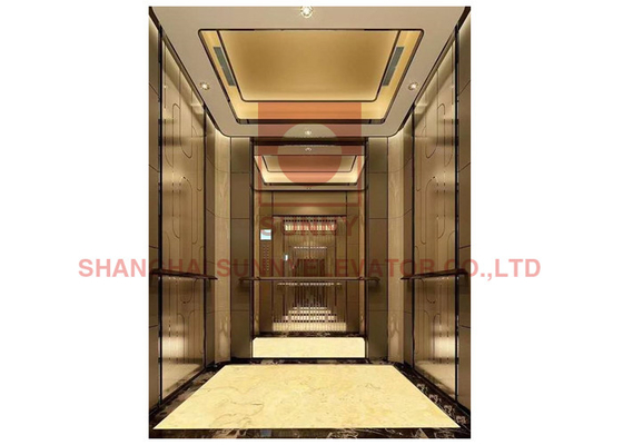 1600kg Mengangkat Lift Penumpang 3.5m / S Building 8 Orang Vvvf Drive