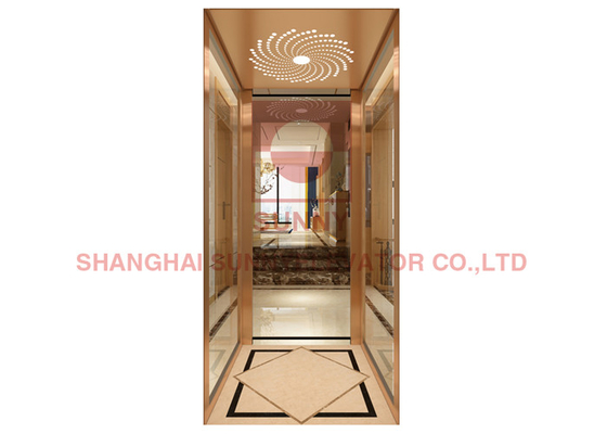 Lift Villa Mewah Kayu/Baja Resipi Dengan Lantai PVC 0.4m/S