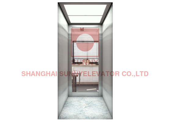 Lift Villa Mewah Kayu/Baja Resipi Dengan Lantai PVC 0.4m/S