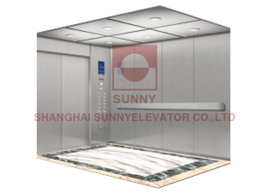 Lift Penumpang Rumah Sakit 1600KG Cermin Stainless Steel Tempat Tidur Medis Angkat 1.75m/S