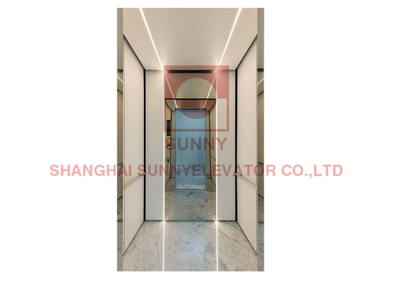 CE ISO 1600kg Luxury MRL Lift Lift Penumpang Dengan Perangkat Deselerasi