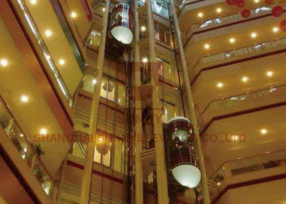 Penumpang Sightseeing Elevator Glass Panoramic Elevator Untuk Bangunan Komersial