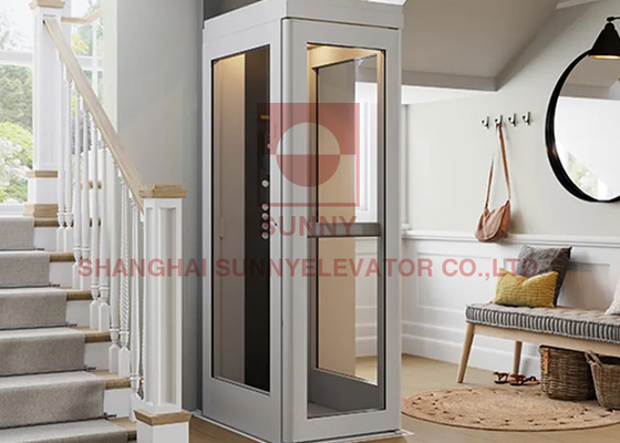 Rumah Mini Lift Rumah Penumpang Residensial Untuk Penggunaan Luar Ruangan Dalam Ruangan