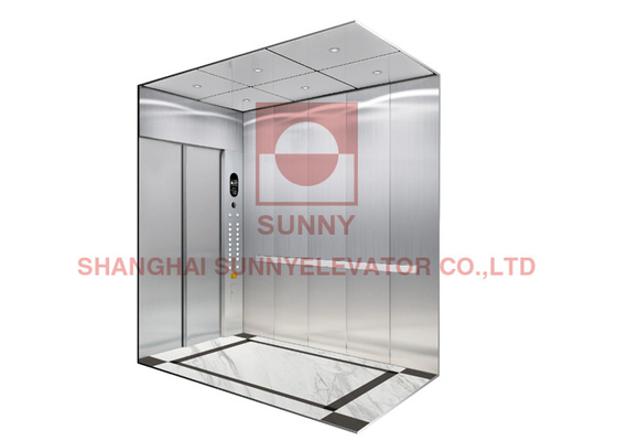 Hairline Stainless Steel Cargo Elevator Made in China Dengan Tanggapan Cepat Dan Layanan Ringan