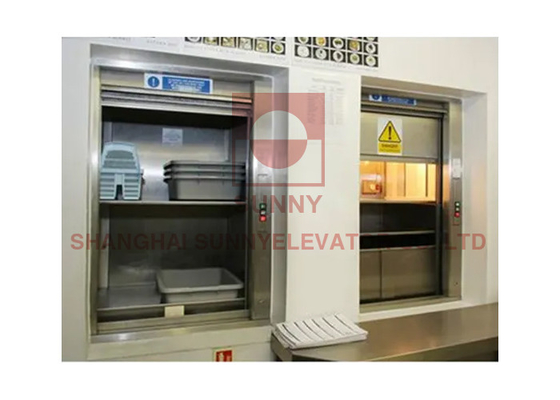 Pemuatan Lantai Lift Dapur Dumbwaiter Lift Beban Dari 50 Kg Sampai 300 Kg