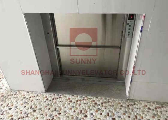 100-500kg Menghemat ruang Restoran Makanan Dumbwaiter Lift Baja tahan karat