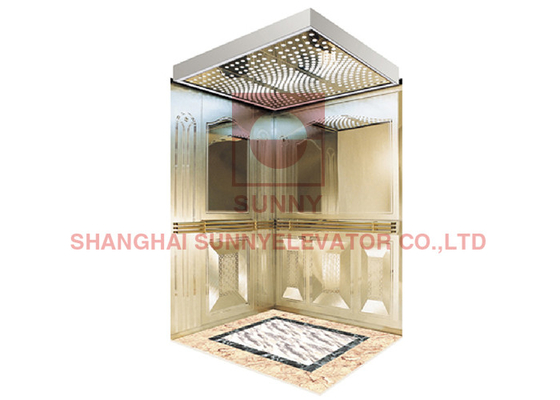 CCC Low Noise 3.5m / S 120m 1600kg Lift Penumpang Lift Untuk Gedung Perkantoran