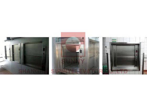 100~500kgs Restoran Dapur Makanan Dumbwaiter Lift Feight Lift Lift Untuk Hotel