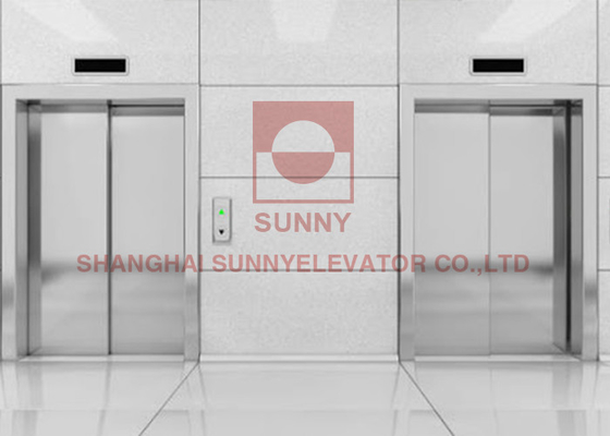 1600kg 2.5m / S Hairline Stainless Steel Bed Rumah Sakit Lift