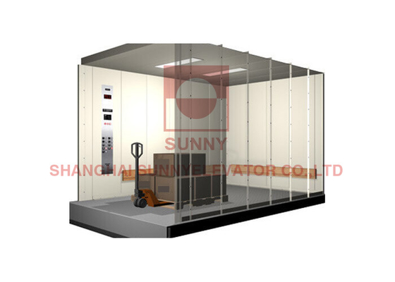 1350KG Desain Standar Cat Baja Hairline Barang Lift Kargo Lift Dengan ARD