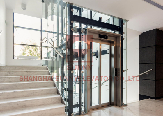 Pintu Kabin Lift Premium Dua Panel Bukaan Tengah - Pengoperasian Otomatis Halus