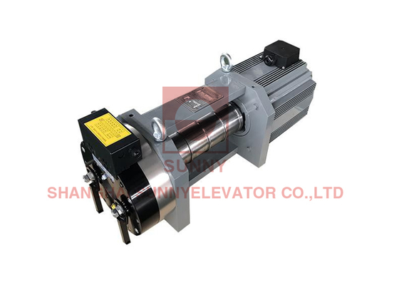 220V / 380V lift sabuk mesin traksi untuk lift rumah 320kg ~ 1000kg
