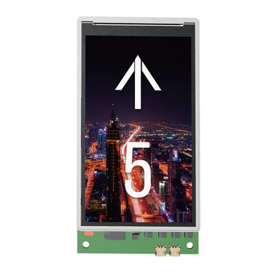 Layar multimedia lift 5 inci dengan resolusi 480px × 854px dan catu daya 18V DC ~ 36V DC