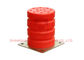 Merah SUNNY Komponen Keselamatan Suku Cadang Lift PU Buffer Ukuran 14 - 16 mm
