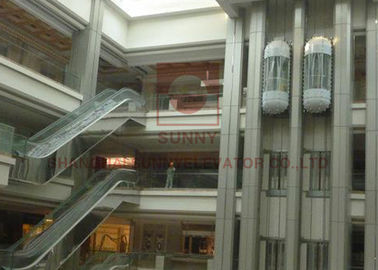 Lift Kaca Panoramic Transparan, Lift Komersial Nyaman Untuk Umum