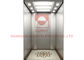 Lift Penumpang Garis Rambut Cermin Stainless Steel Dengan Sistem Lift Terkendali Plc