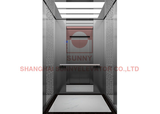 450kg beban baja tahan karat 304 Villa lift penumpang dengan sistem kontrol VVVF pemasok