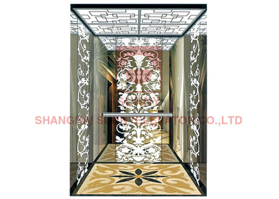 Glass Shaft Load 320kg Panoramic Passenger Lift Elevator Dengan Stainless Steel 304