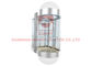 1600kg Lift Kaca Eksterior Hidrolik Panoramik Dengan Cermin Stainless Steel