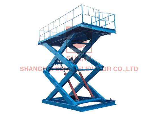 4.5kw 5000kg Stationary Hydraulic Electric Scissor Angkat Parkir Otomatis