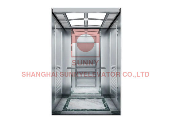 1600kg CE Menyetujui Vvvf Machine Room Lift Penumpang Lift Untuk Gedung Perkantoran