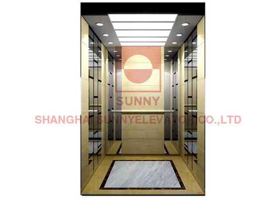 13 Orang Lift Lift Penumpang Rumah Tangga Stainless Steel Modern 1000kg
