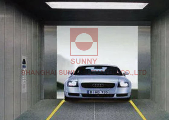 Shock Absorbing ISO9001 MRL 3T Safe 0.25m Home Car Elevator Lift