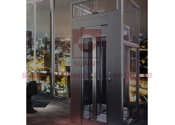 Pengamatan Setengah Lingkaran Lift Panoramik Tiga Sisi Untuk hotel
