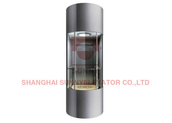 Kontrol Vvvf Lantai PVC Panoramic Elevator Dengan Ruang Mesin