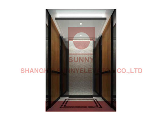 2.0m / S Lantai Marmer Elevator Rumah Perumahan Vvvf Inverter Driving
