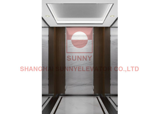 Hotel Elevator Hunian Kecil Dengan Lantai PVC Dan Traksi Drive